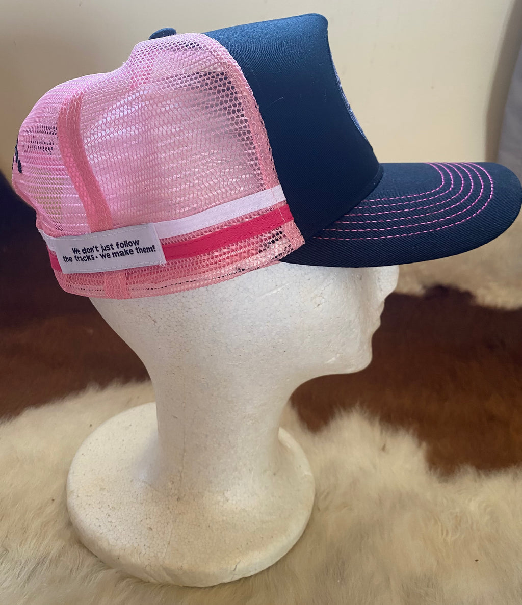 Pink & Black Sunset graphic Trucker Cap