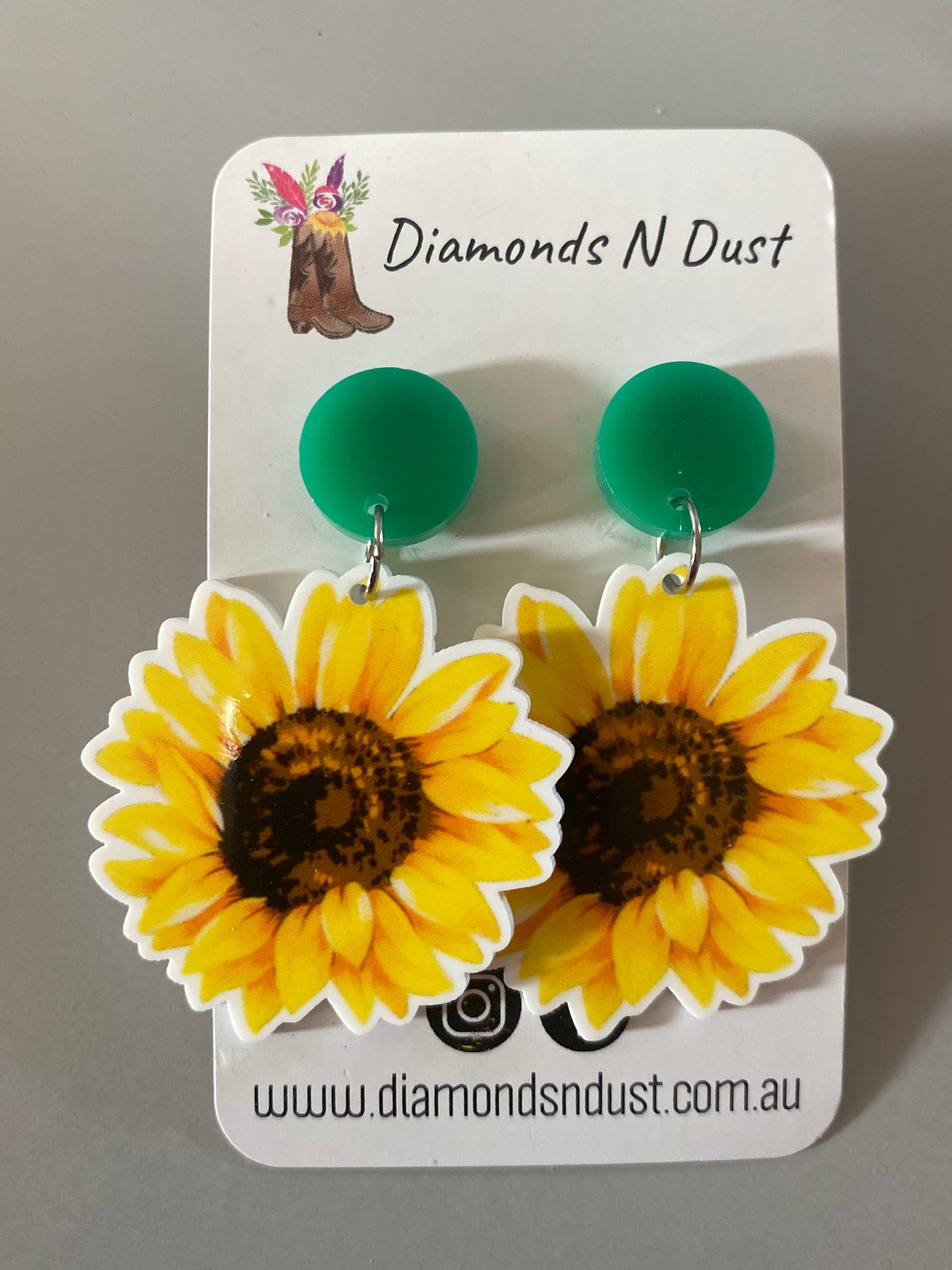 Dangle Earrings - Sunflower