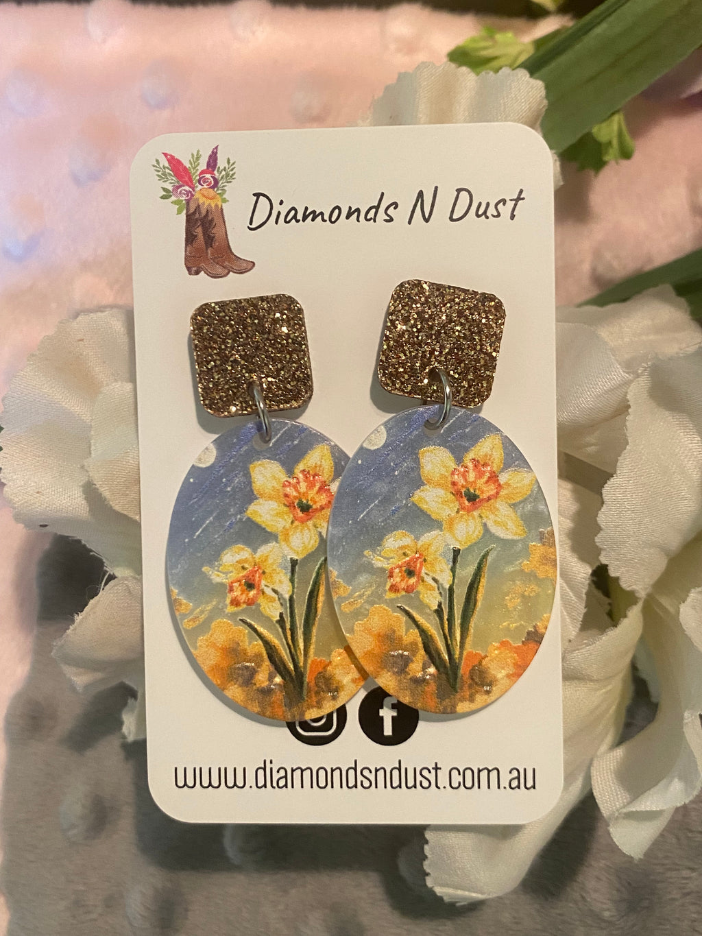 Dangle Earrings - Floral - 4 design options