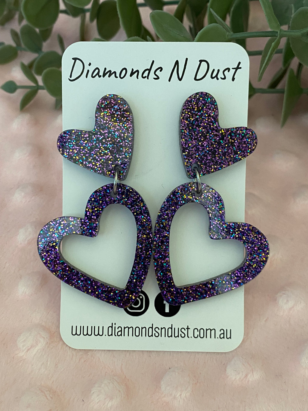 Heart Dangle earrings