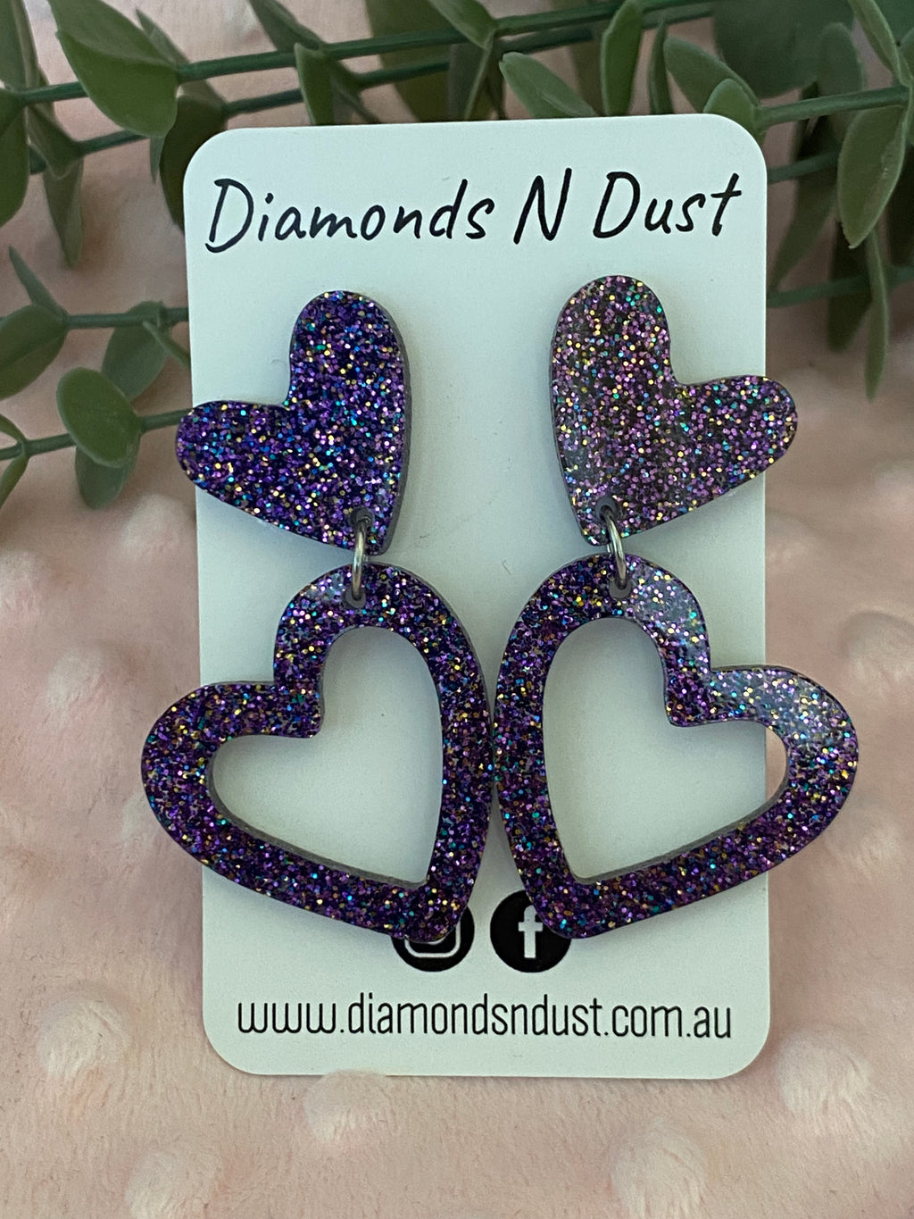 Heart Dangle earrings