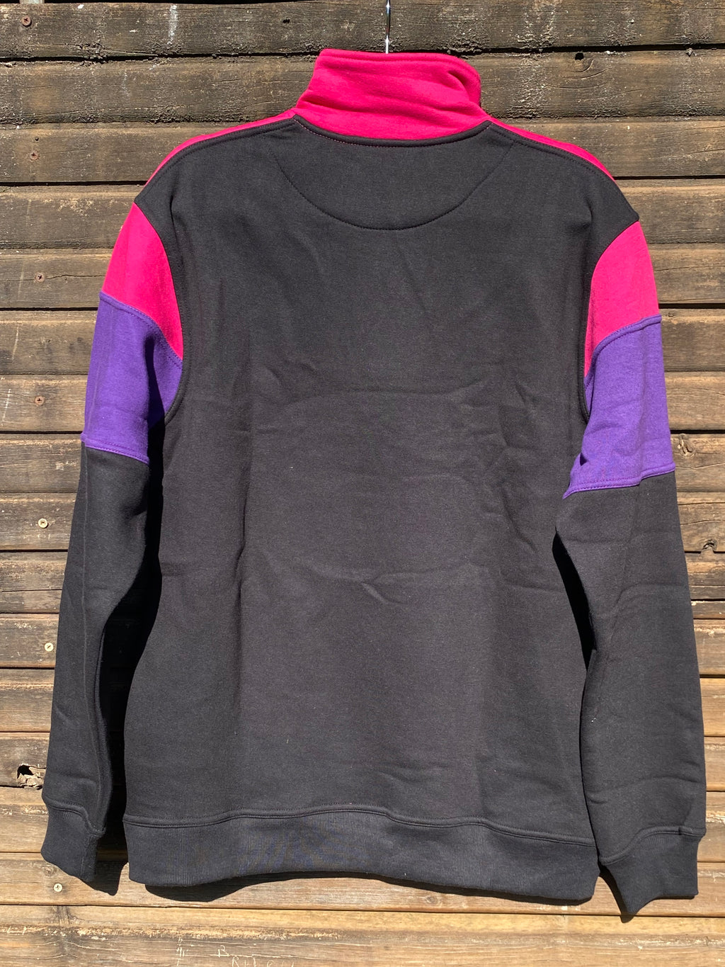 1/4 Zip jumper - Hot Pink, Purple & Black