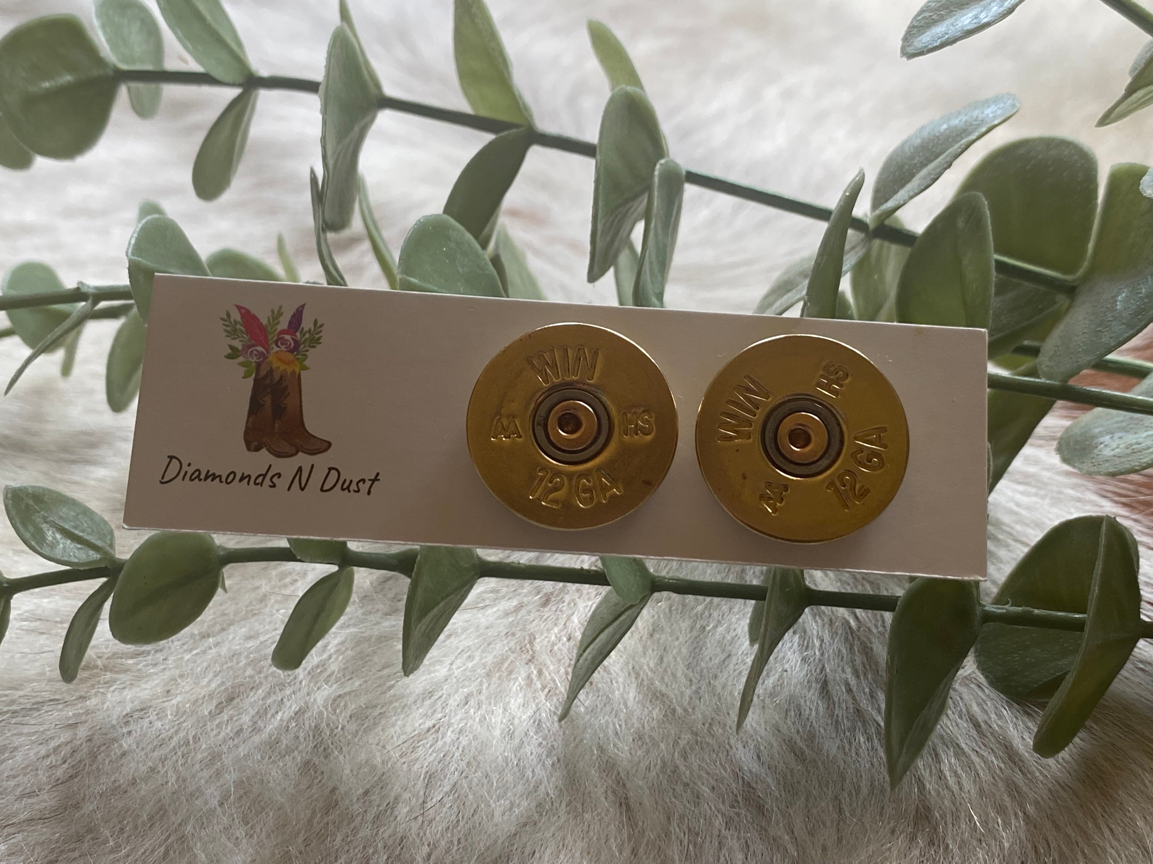 Stud Earrings - 12 Gauge Shotgun shell
