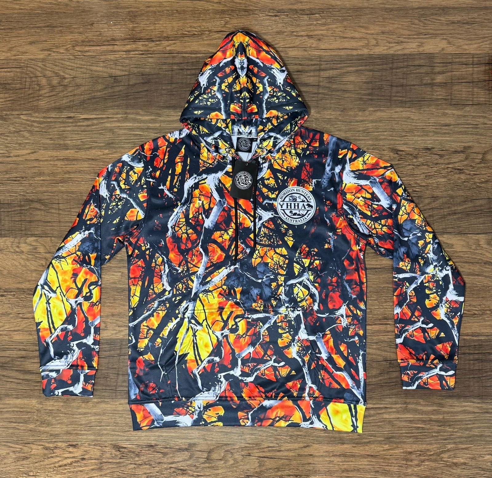 KIDS Orange Camo hoodie