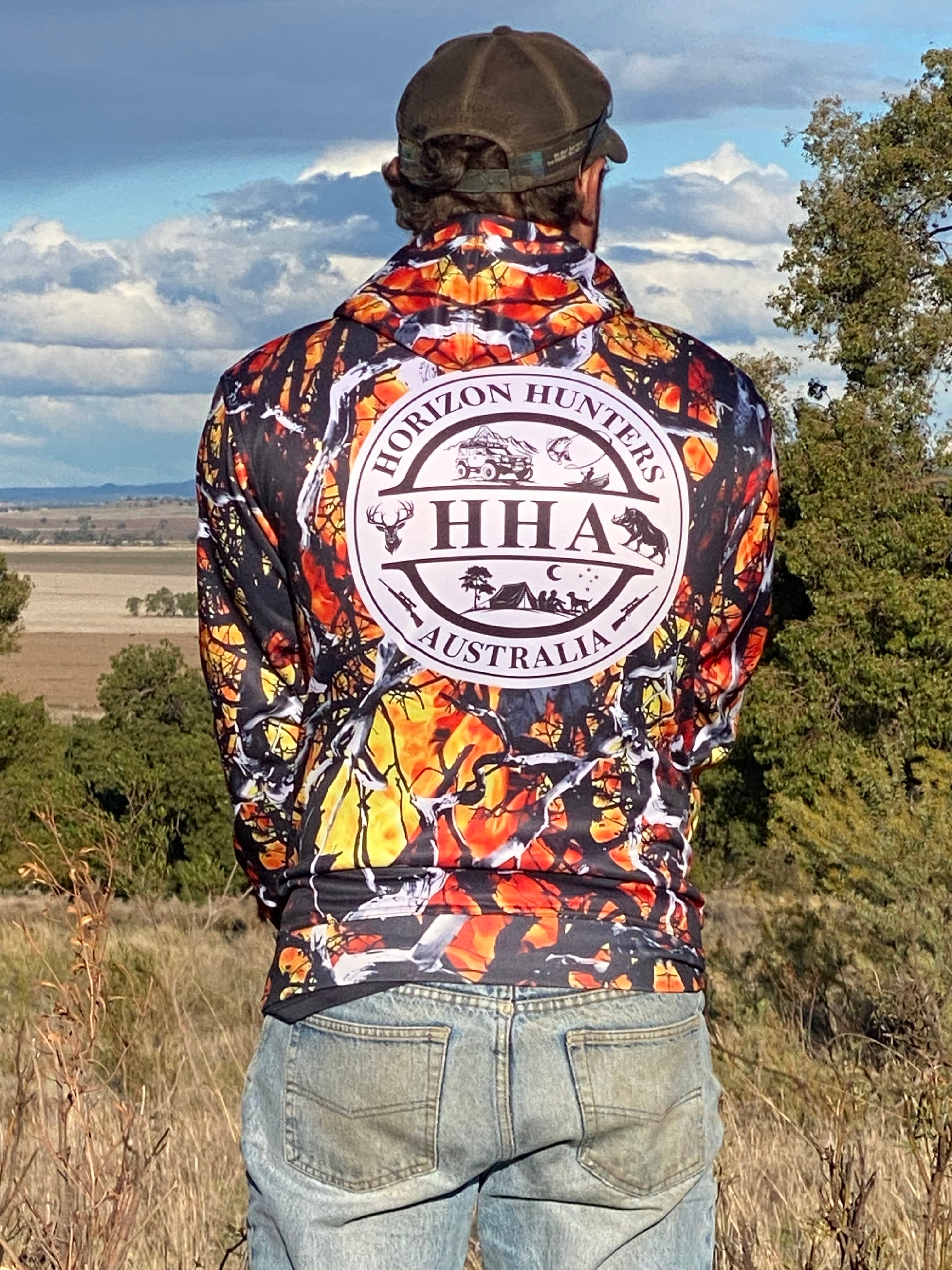 KIDS Orange Camo hoodie