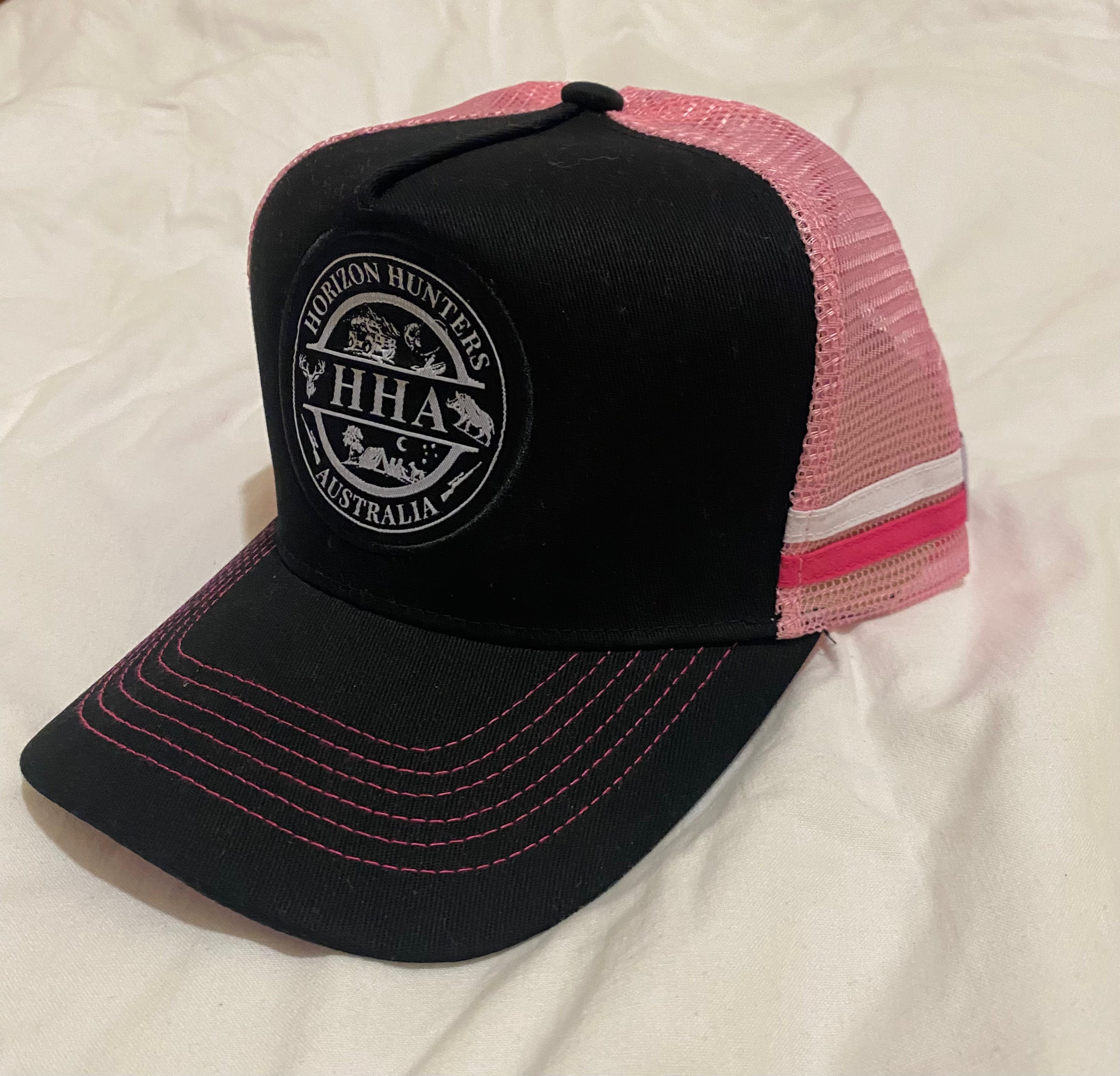 Pink & Black Sunset graphic Trucker Cap