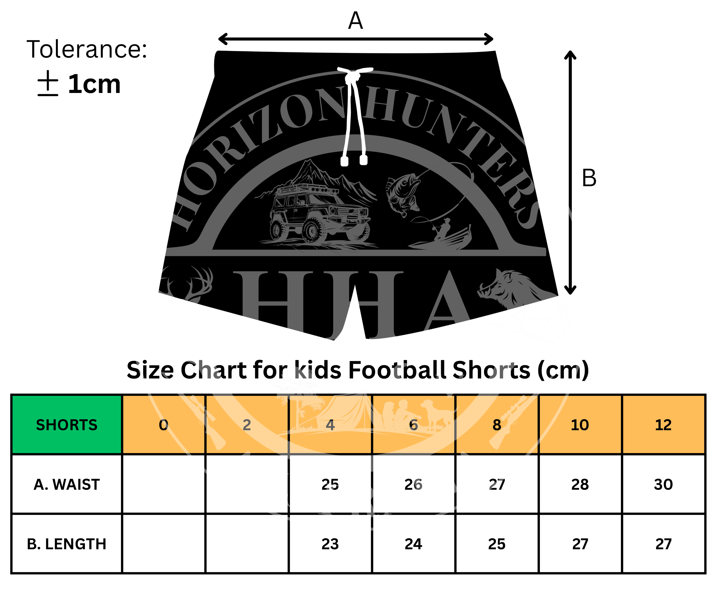 Kids - Footy Shorts - Blue Camo - Zip Pockets