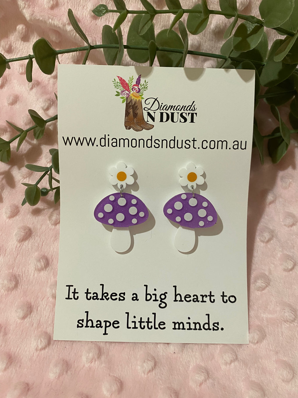 Dangle Earrings - Teacher Gifts “It takes a big heart to shape little minds” - 5 design options