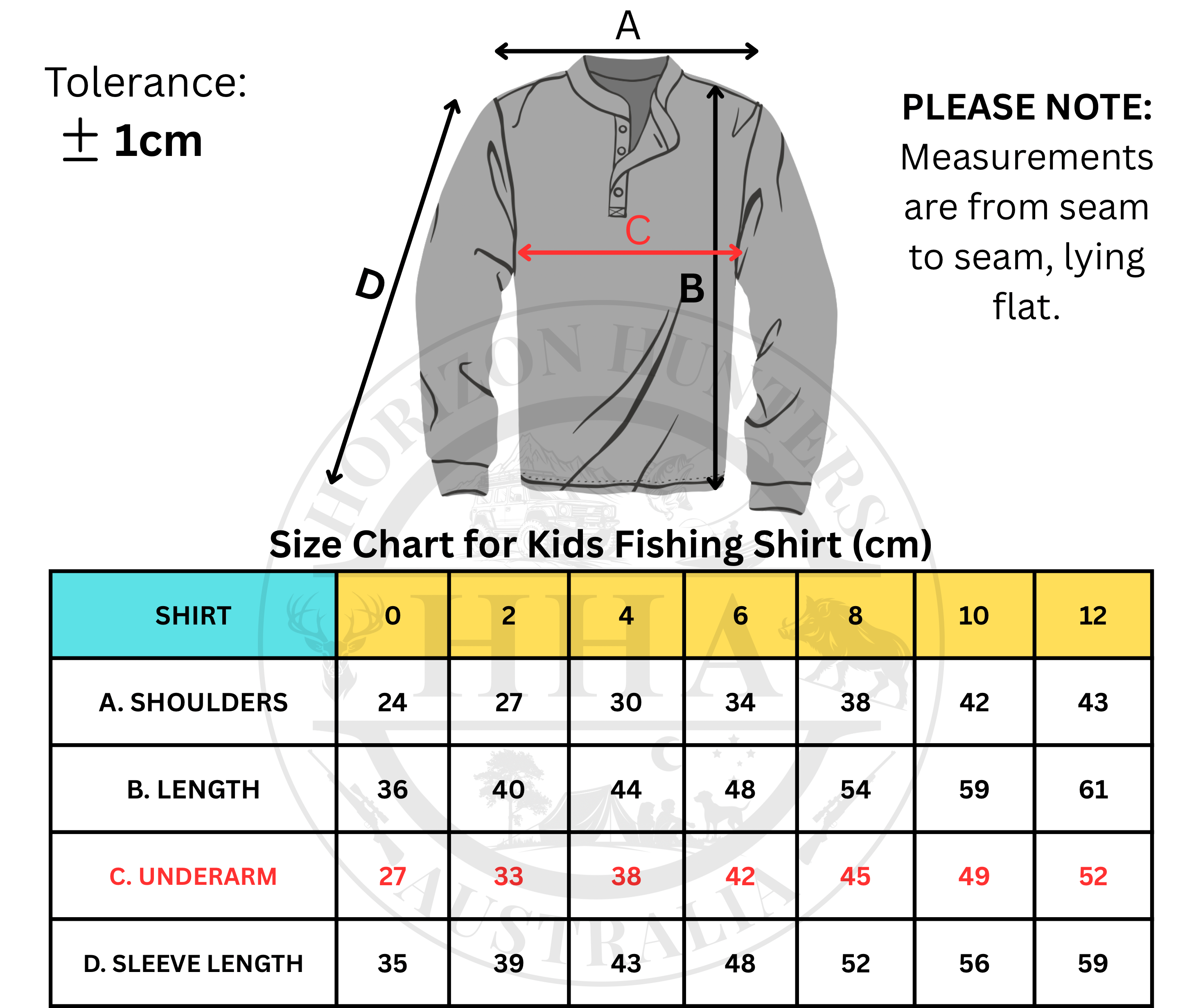 Kids - Fishing Shirt - Australian Flag & sunset - size 0-12